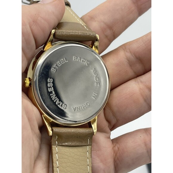 Watch, Ballpoint Ink Pen @ Credit Card Holder In Tan Gift Set New - Picture 8 of 9